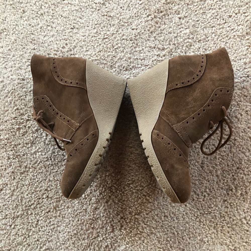 Lace up wedge ankle boots by MIA